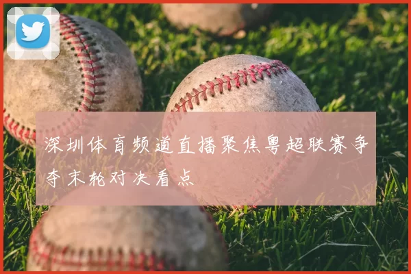 深圳体育频道直播聚焦粤超联赛争夺末轮对决看点