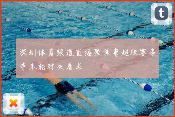 深圳体育频道直播聚焦粤超联赛争夺末轮对决看点